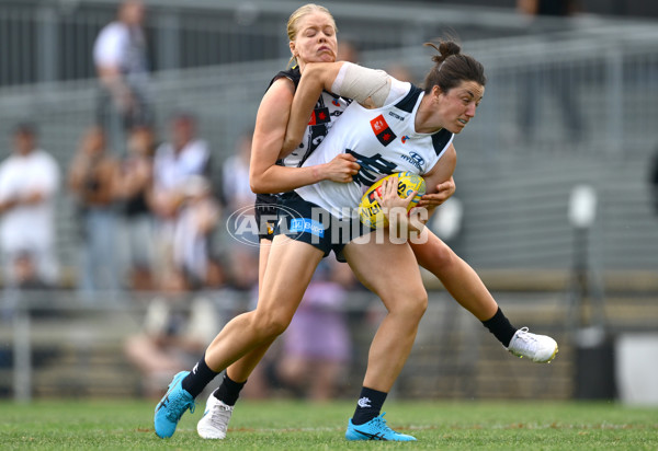 AFLW 2024 Round 09 - Collingwood v Carlton - A-55495214