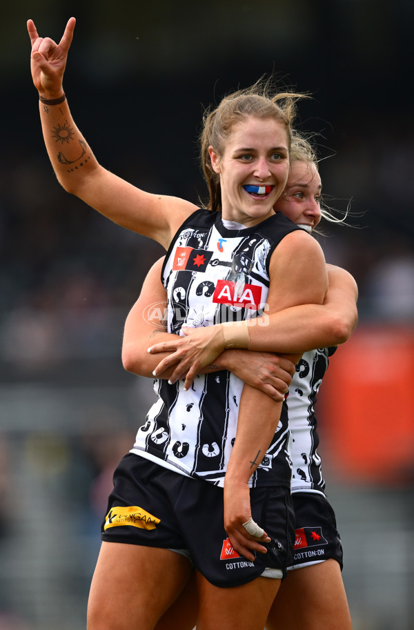 AFLW 2024 Round 09 - Collingwood v Carlton - A-55495773