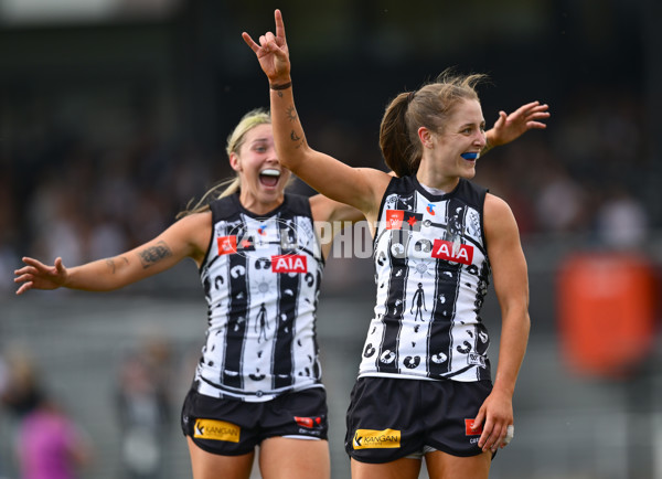 AFLW 2024 Round 09 - Collingwood v Carlton - A-55495774