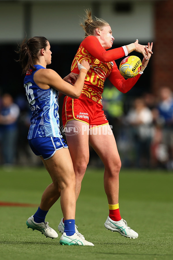 AFLW 2024 Round 10 - North Melbourne v Gold Coast - A-55564530