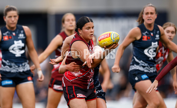 AFLW 2024 Round 10 - Carlton v Essendon - A-55567934