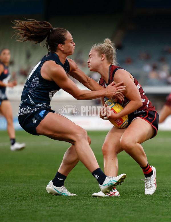 AFLW 2024 Round 10 - Carlton v Essendon - A-55570327