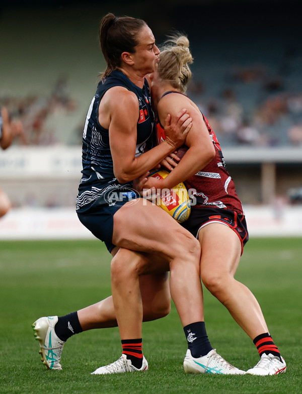 AFLW 2024 Round 10 - Carlton v Essendon - A-55570328