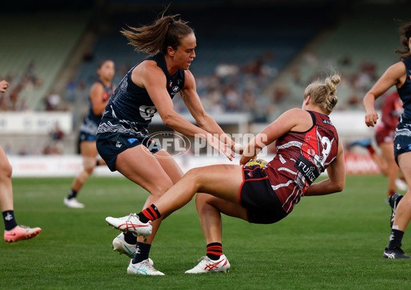 AFLW 2024 Round 10 - Carlton v Essendon - A-55570337