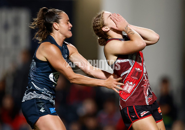 AFLW 2024 Round 10 - Carlton v Essendon - A-55572455