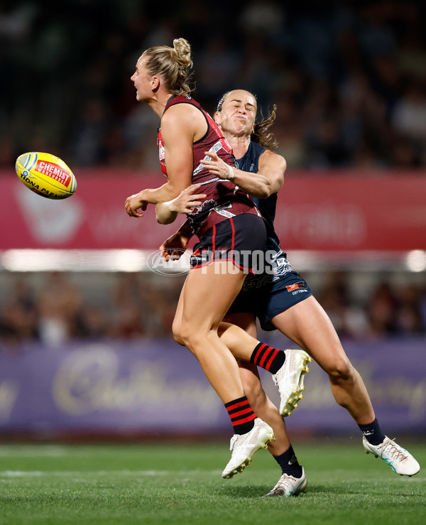 AFLW 2024 Round 10 - Carlton v Essendon - A-55574066