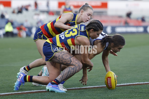 AFLW 2024 First Qualifying Final - North Melbourne v Adelaide - A-55650486