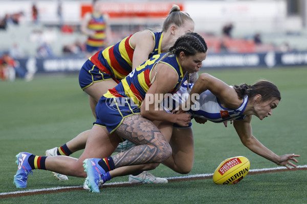 AFLW 2024 First Qualifying Final - North Melbourne v Adelaide - A-55650487