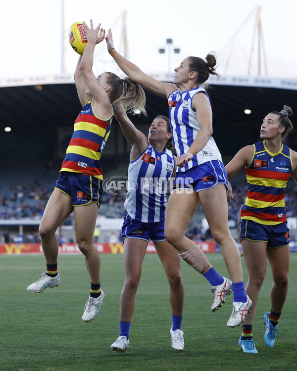 AFLW 2024 First Qualifying Final - North Melbourne v Adelaide - A-55650955