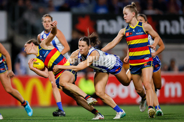 AFLW 2024 First Qualifying Final - North Melbourne v Adelaide - A-55652732