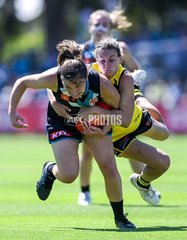 AFLW 2024 Second Elimination Final - Port Adelaide v Richmond - A-55671235