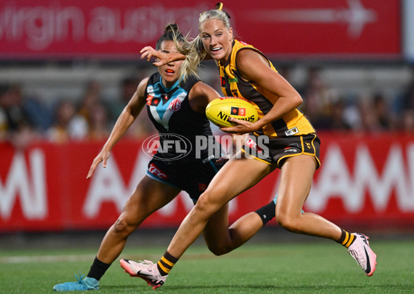 AFLW 2024 Second Semi Final - Hawthorn v Port Adelaide - A-55711123