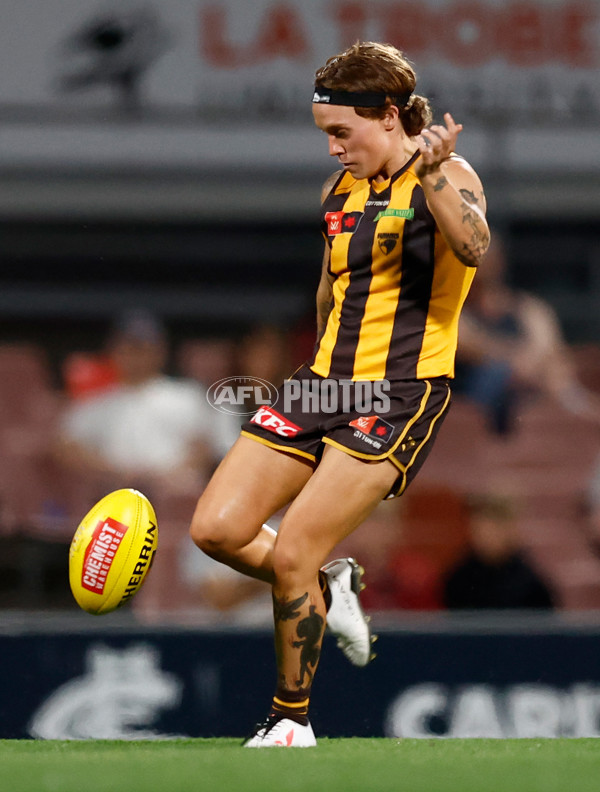 AFLW 2024 Second Semi Final - Hawthorn v Port Adelaide - A-55711165