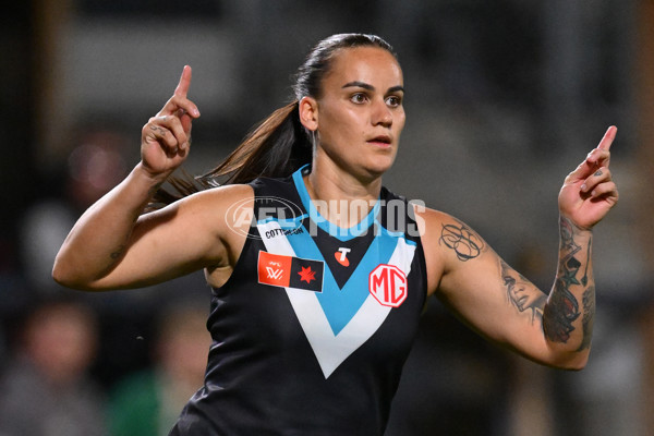 AFLW 2024 Second Semi Final - Hawthorn v Port Adelaide - A-55711174