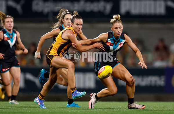 AFLW 2024 Second Semi Final - Hawthorn v Port Adelaide - A-55712522