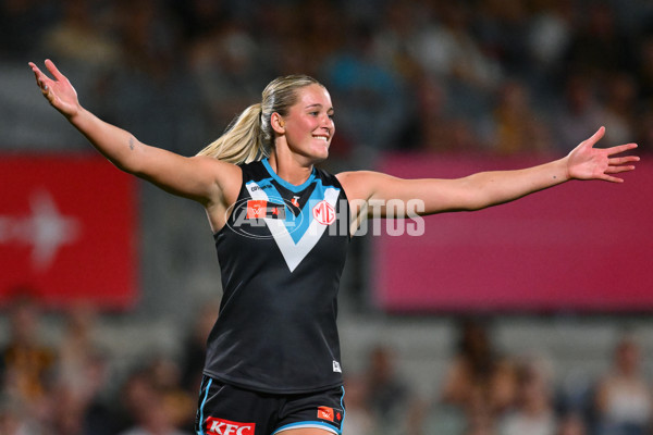 AFLW 2024 Second Semi Final - Hawthorn v Port Adelaide - A-55712553