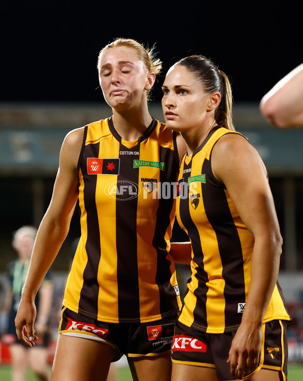 AFLW 2024 Second Semi Final - Hawthorn v Port Adelaide - A-55715098