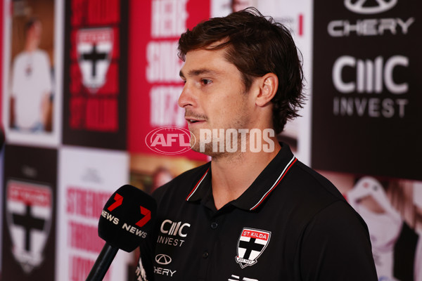 AFL 2024 MEDIA - ST KILDA BRAND REVEAL 191124 - A-55723742