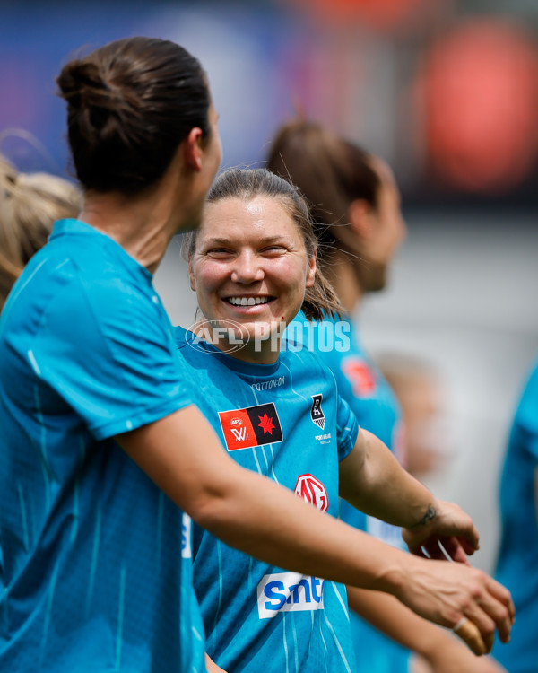 AFLW 2024 First Preliminary Final - North Melbourne v Port Adelaide - A-55756553