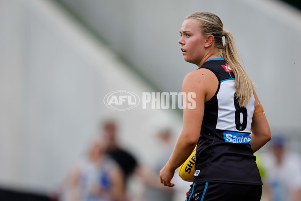 AFLW 2024 First Preliminary Final - North Melbourne v Port Adelaide - A-55756640