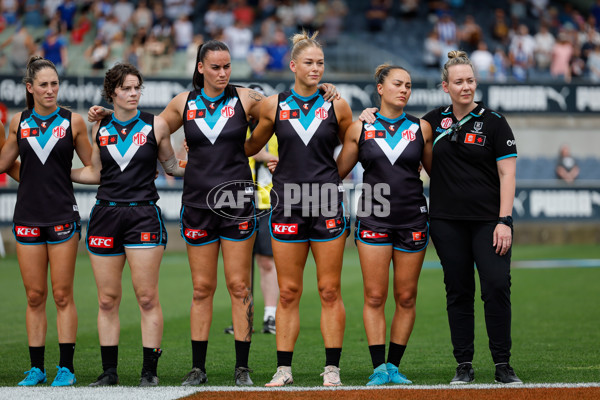 AFLW 2024 First Preliminary Final - North Melbourne v Port Adelaide - A-55757430