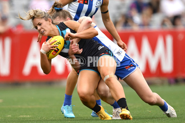 AFLW 2024 First Preliminary Final - North Melbourne v Port Adelaide - A-55758874