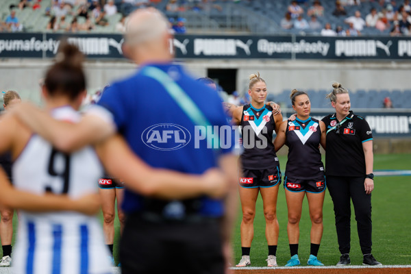 AFLW 2024 First Preliminary Final - North Melbourne v Port Adelaide - A-55758879