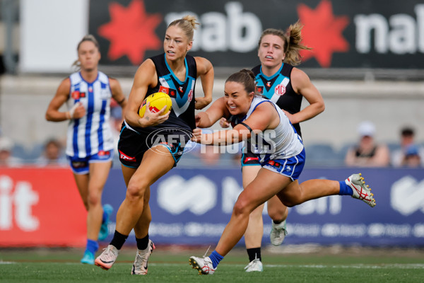 AFLW 2024 First Preliminary Final - North Melbourne v Port Adelaide - A-55758937