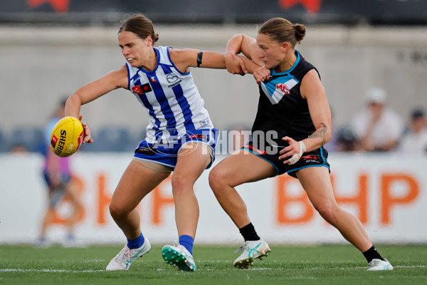 AFLW 2024 First Preliminary Final - North Melbourne v Port Adelaide - A-55758941