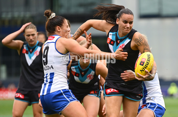 AFLW 2024 First Preliminary Final - North Melbourne v Port Adelaide - A-55760033