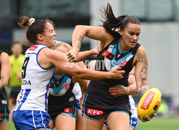 AFLW 2024 First Preliminary Final - North Melbourne v Port Adelaide - A-55760034