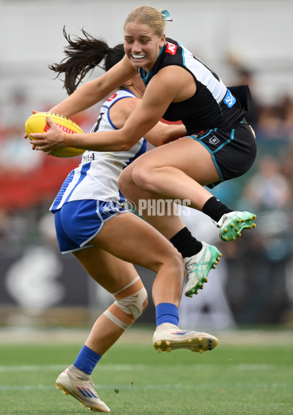 AFLW 2024 First Preliminary Final - North Melbourne v Port Adelaide - A-55760054