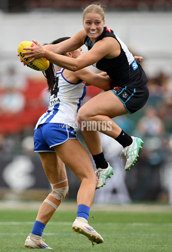 AFLW 2024 First Preliminary Final - North Melbourne v Port Adelaide - A-55761225