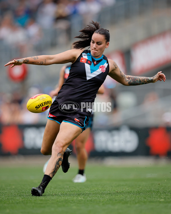 AFLW 2024 First Preliminary Final - North Melbourne v Port Adelaide - A-55761246