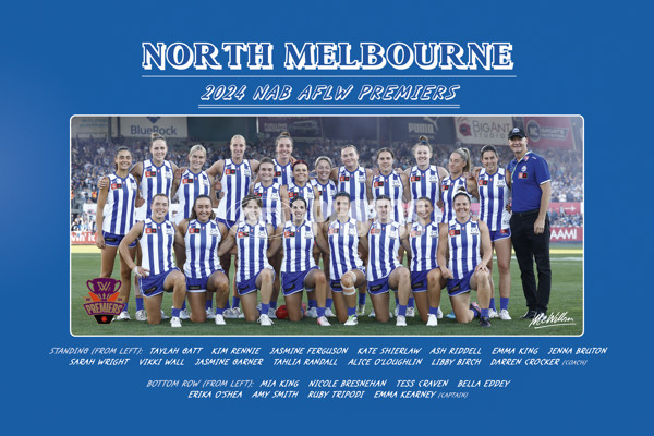 AFLW 2024 Media - North Melbourne Premiership Prints - A-56047509