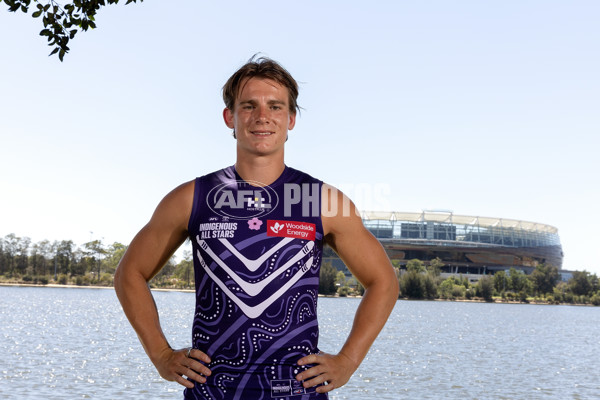 AFL 2025 Media - Indigenous All Stars Guernsey & Sherrin Reveal 160125 - A-56200233