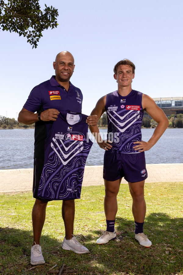 AFL 2025 Media - Indigenous All Stars Guernsey & Sherrin Reveal 160125 - A-56201128