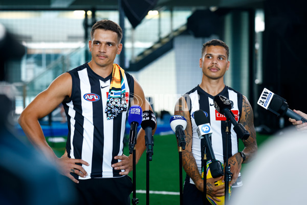 AFL 2025 Media - Collingwood Team Photo Day - A-56857913