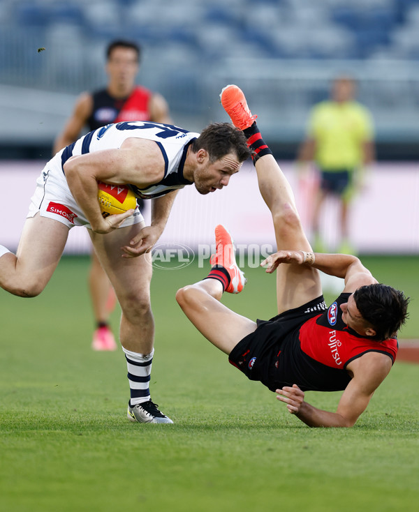 AFL 2025 AAMI Community Series - Geelong v Essendon - A-57585319
