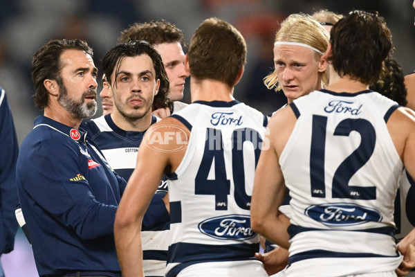 AFL 2025 AAMI Community Series - Geelong v Essendon - A-57591539