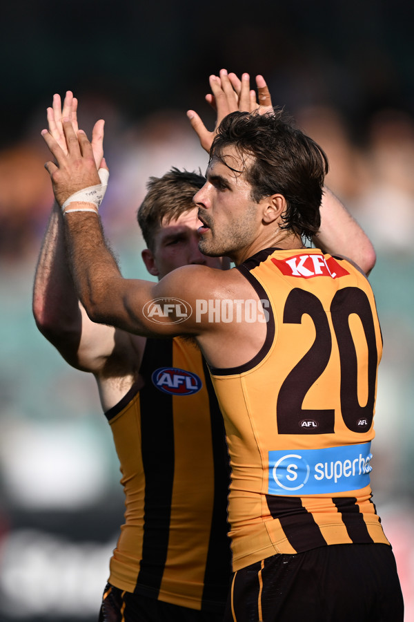 AFL 2025 AAMI Community Series - Hawthorn v Western Bulldogs - A-57607027
