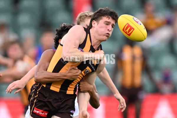 AFL 2025 AAMI Community Series - Hawthorn v Western Bulldogs - A-57607034