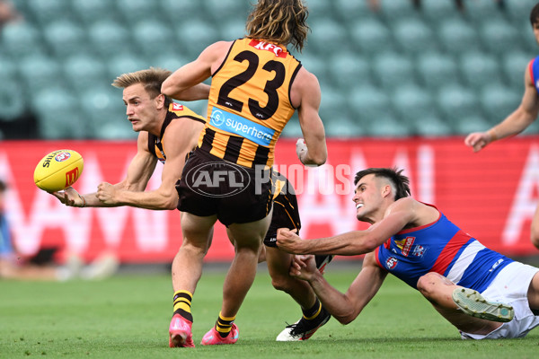 AFL 2025 AAMI Community Series - Hawthorn v Western Bulldogs - A-57607038