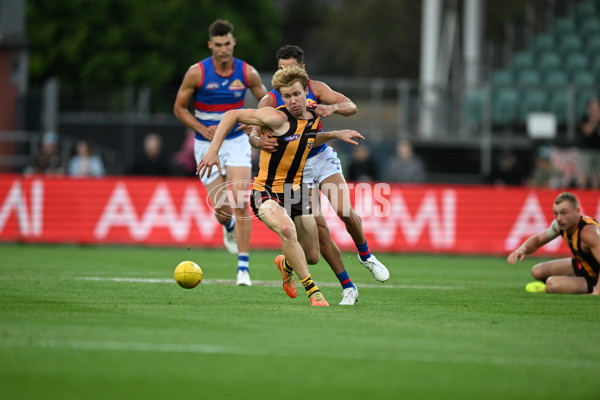 AFL 2025 AAMI Community Series - Hawthorn v Western Bulldogs - A-57607329