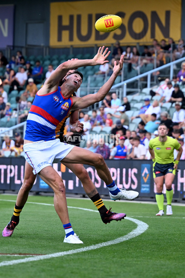 AFL 2025 AAMI Community Series - Hawthorn v Western Bulldogs - A-57610076