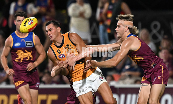 AFL 2025 AAMI Community Series - Brisbane v Adelaide - A-57610613