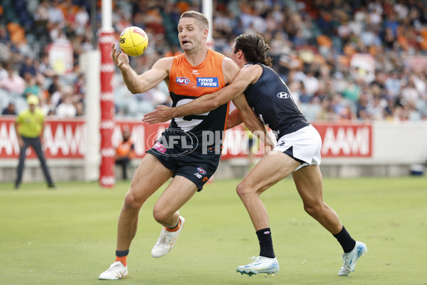 AFL 2025 AAMI Community Series - GWS v Carlton - A-57615277