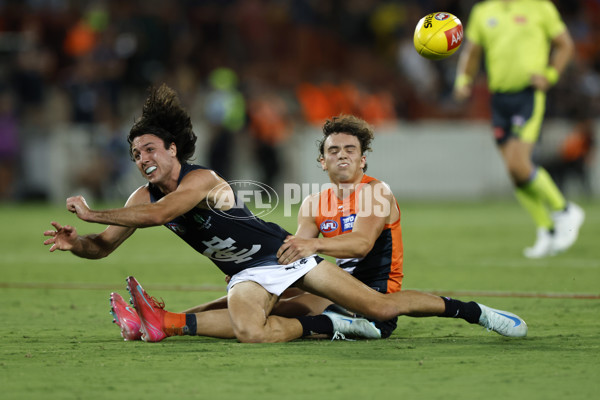 AFL 2025 AAMI Community Series - GWS v Carlton - A-57615331