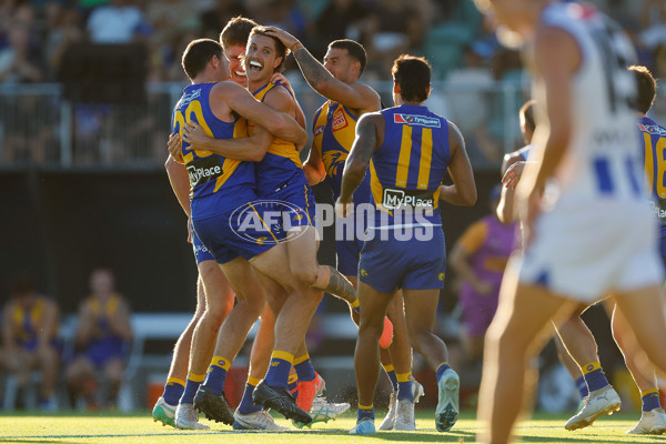 AFL 2025 AAMI Community Series - West Coast v North Melbourne - A-57629683