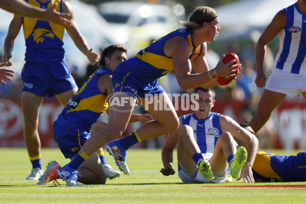 AFL 2025 AAMI Community Series - West Coast v North Melbourne - A-57629981